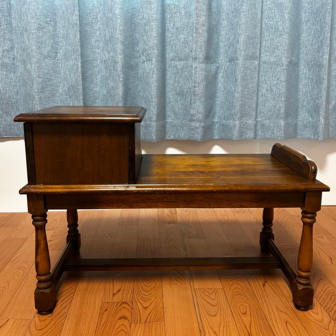 カリモク オールドカリモク コロニアル 電話台 机 テーブル デスク