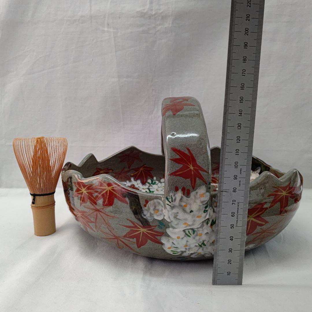 京焼 雲錦模様 手鉢 (お菓子器) 茶道具