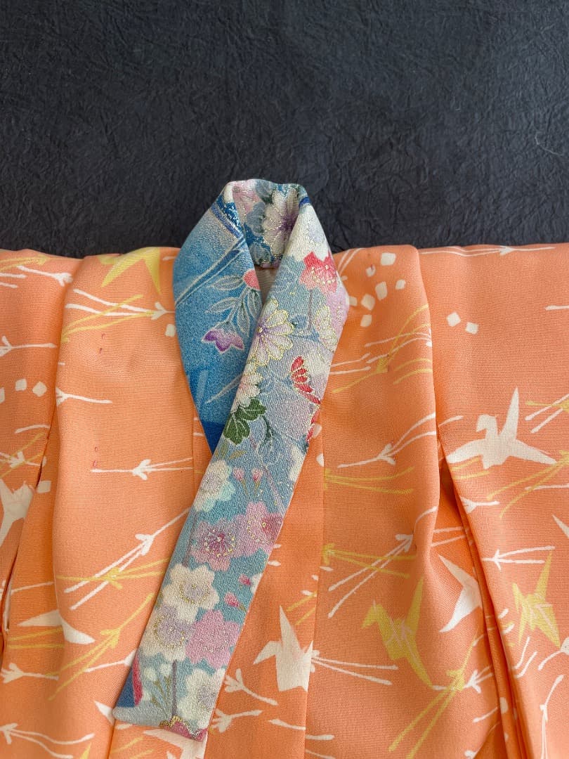 静] 市松人形 10号サイズの着物と長襦袢のセット