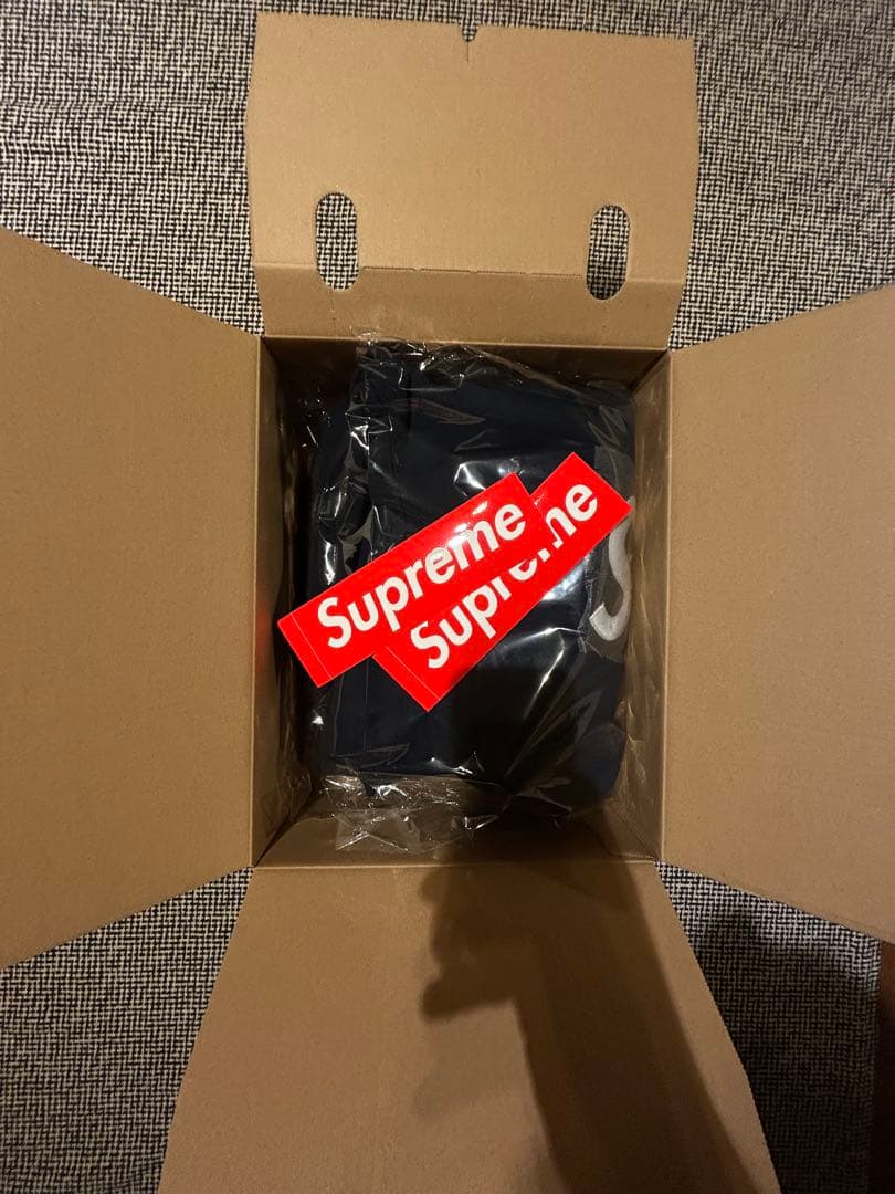 Supreme s logo zip up hooded ネイビー