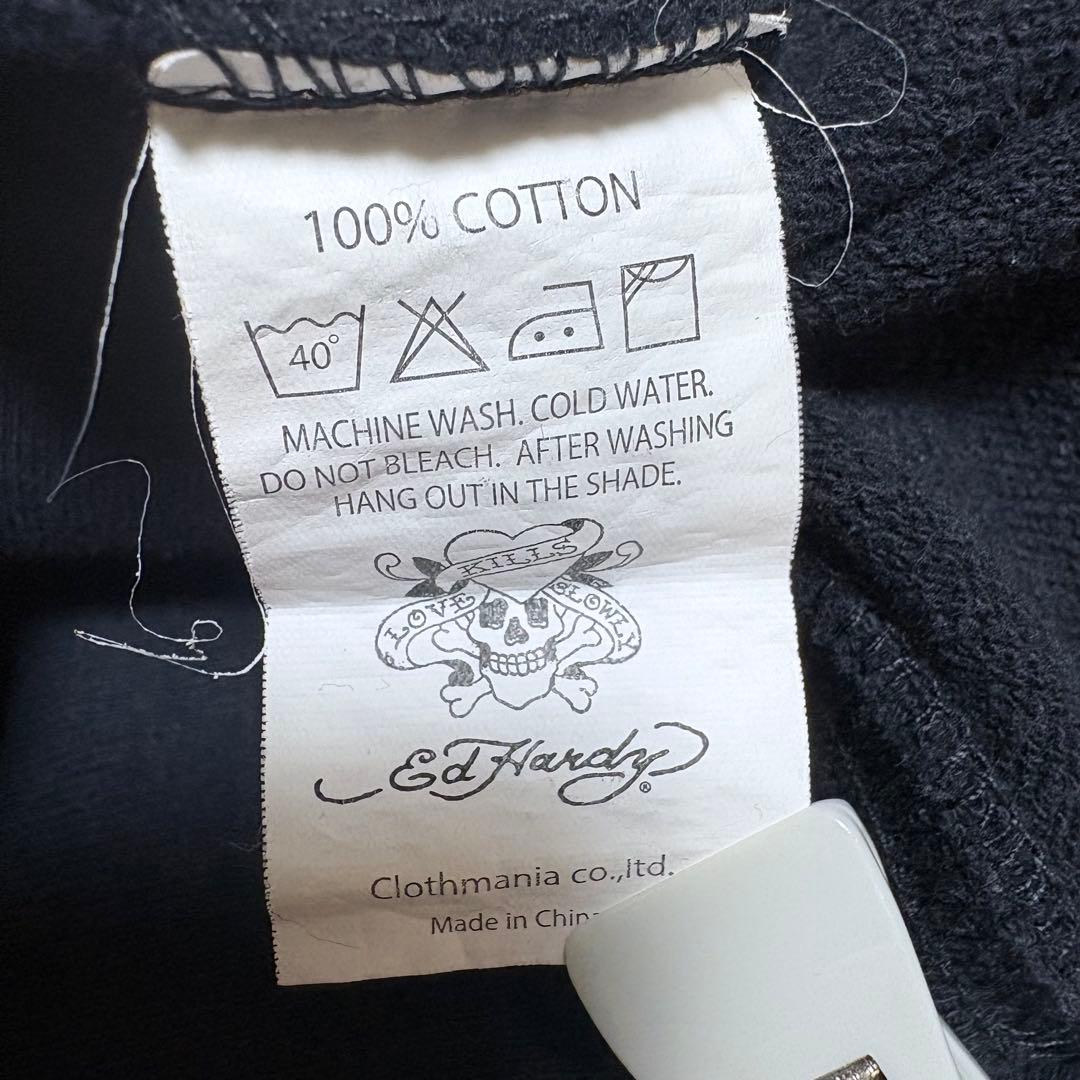 a 様お取置きEd Hardy エドハーディスカルプリント　ダメージ加工パーカー