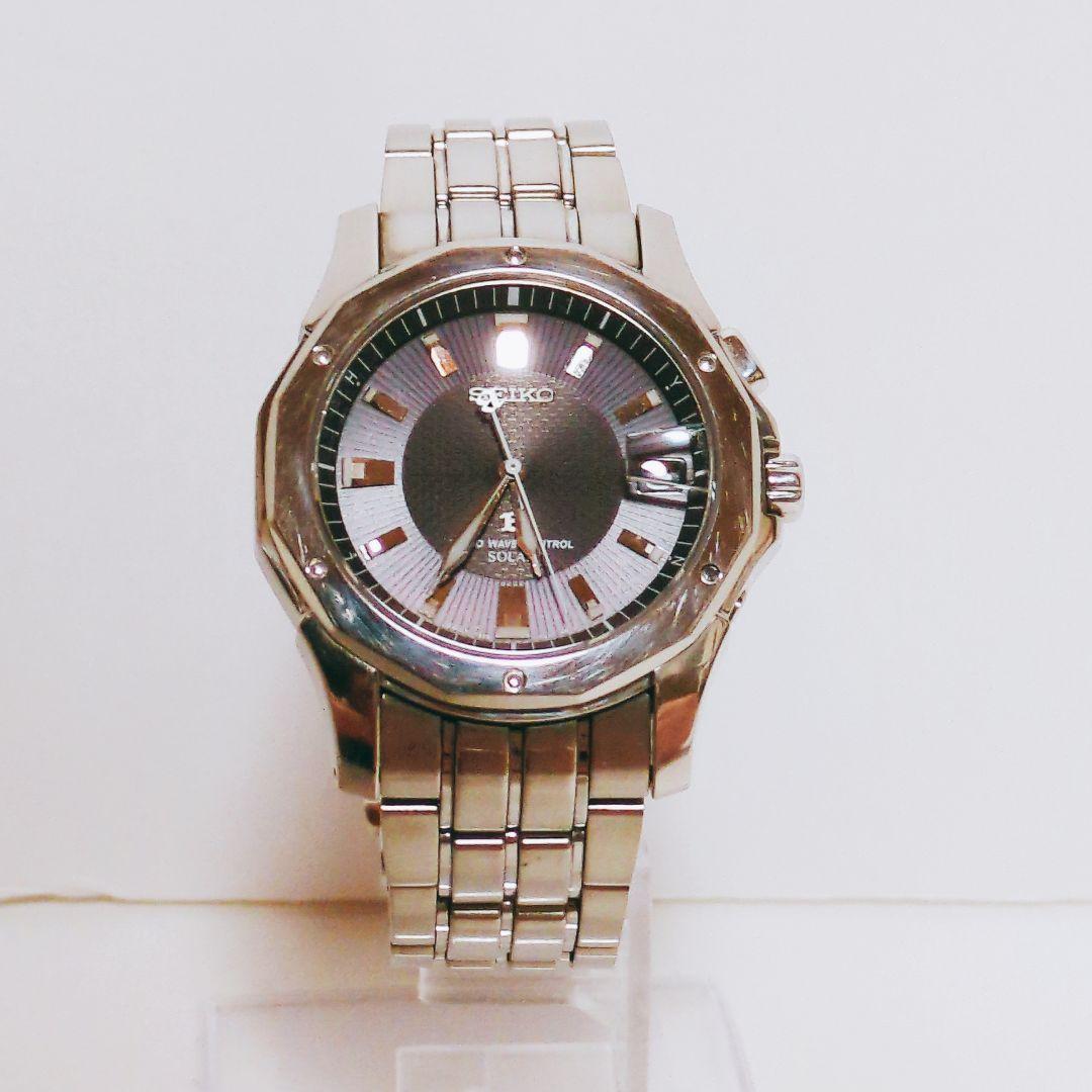 セイコー ブライツ SEIKO BRIGHTZ 電波ソーラー チタン 黒文字盤