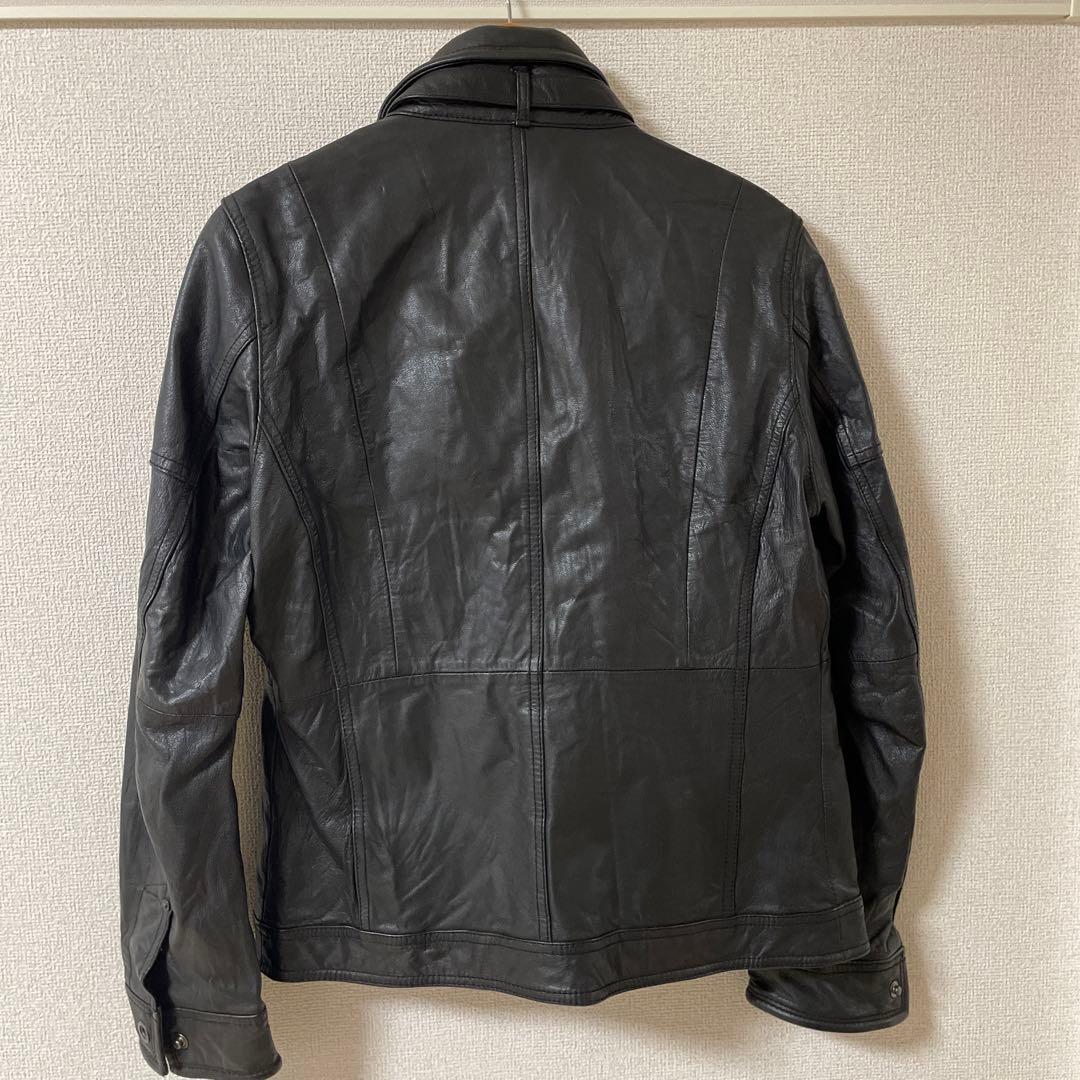 NICOLE CLUB FOR MEN ラムレザージャケット Lサイズ やぎ革 Lsize