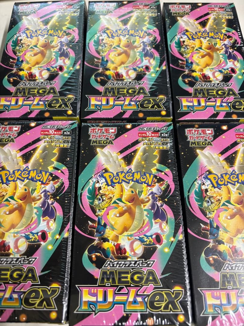 ポケモンカード MEGAドリームex6BOXシュリンク付き ポケモンカード MEGAドリームex シュリンク付き 6BOX 【新品未開封】