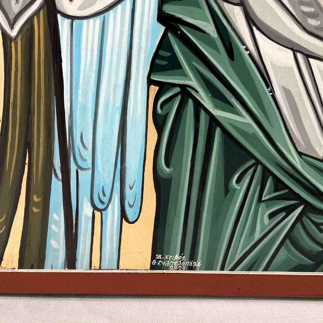 イコン ◇聖大天使ミカエル◇ ギリシャ職人の手描き テンペラ画