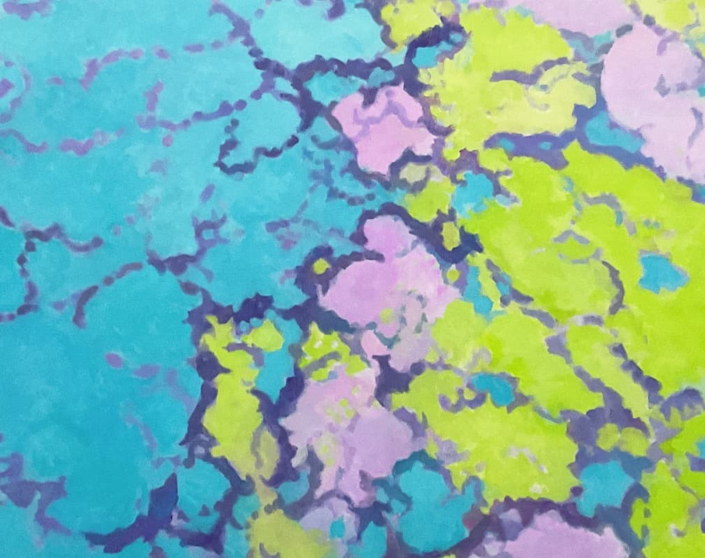 絵画 890 油絵/抽象画風/自然の造形/ひび割れ/F20号