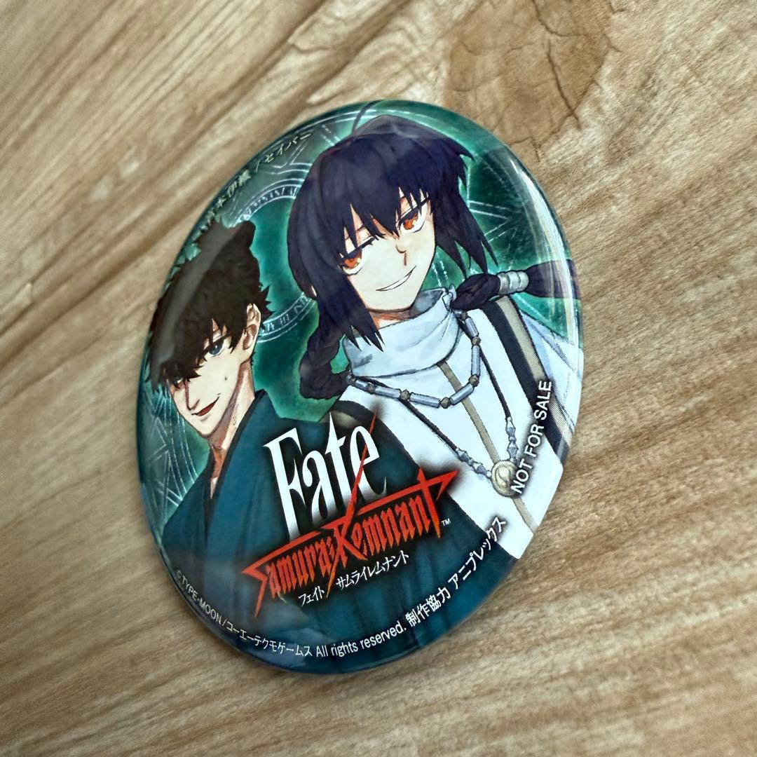 Fate サムライレムナント セイバー ヤマトタケル 宮本伊織 試遊 缶バッジ