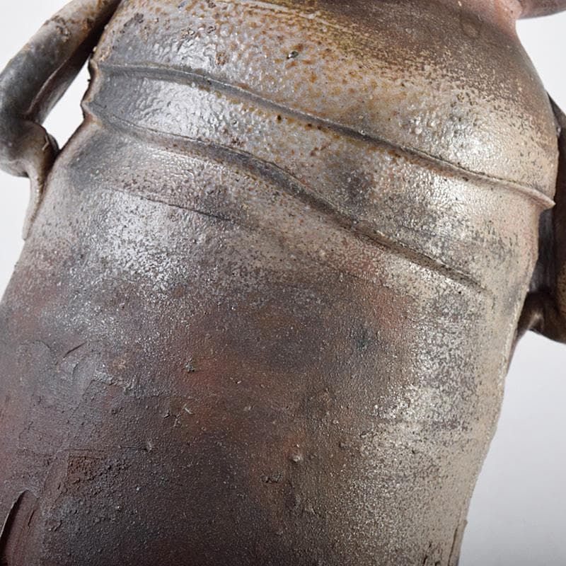 備前焼 人間国宝 金重陶陽作 花入 共布 道明識箱 D R8519B - メルカリ