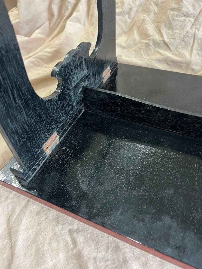 赤い花模様の座卓 漆塗り - メルカリ