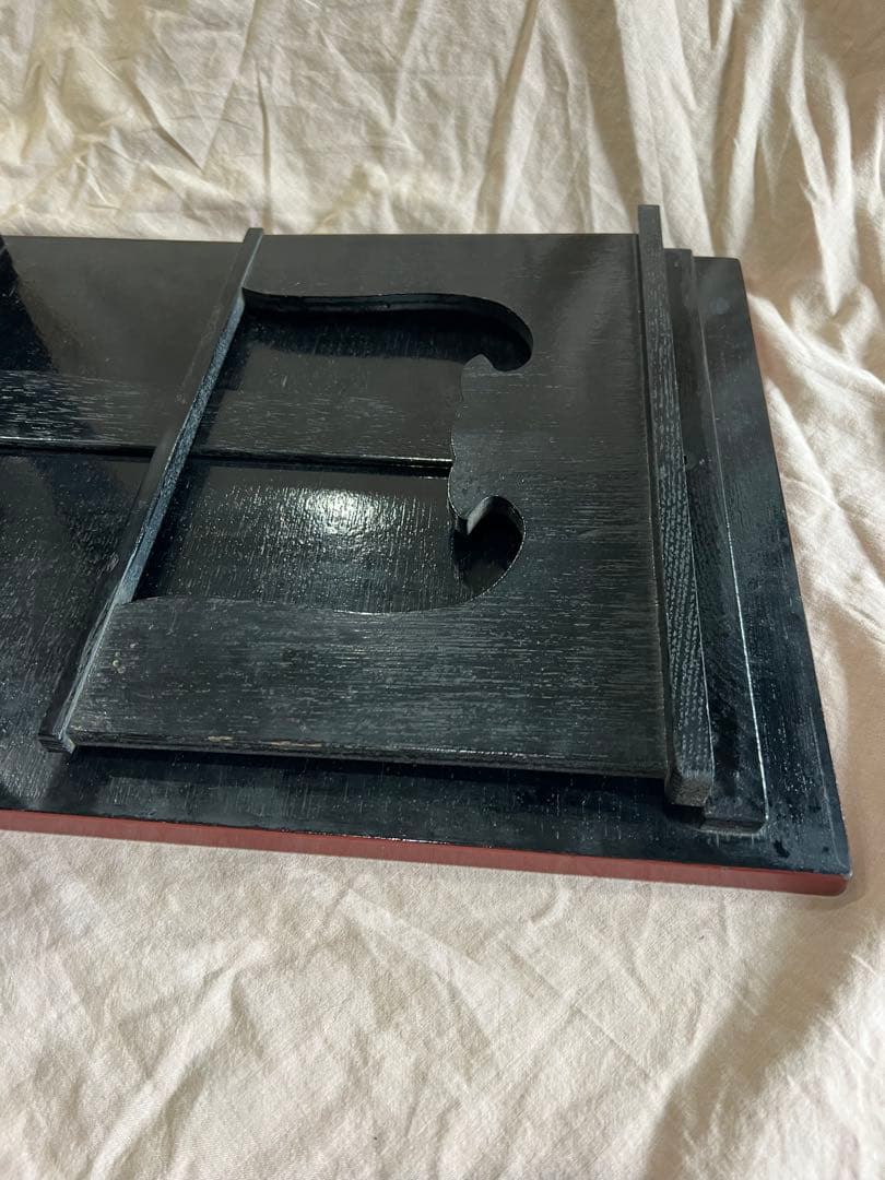 赤い花模様の座卓 漆塗り - メルカリ