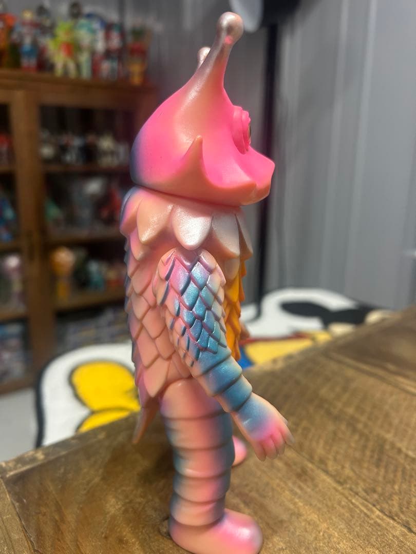 ブルマァク ギロ星獣 フィギュア ソフビ ヘッダー 袋付き ピンクカラー