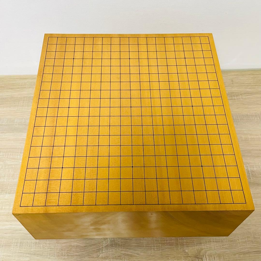★美品★ 囲碁 碁盤 天柾 柾目 ヘソ 脚付き 桐製盤覆い
