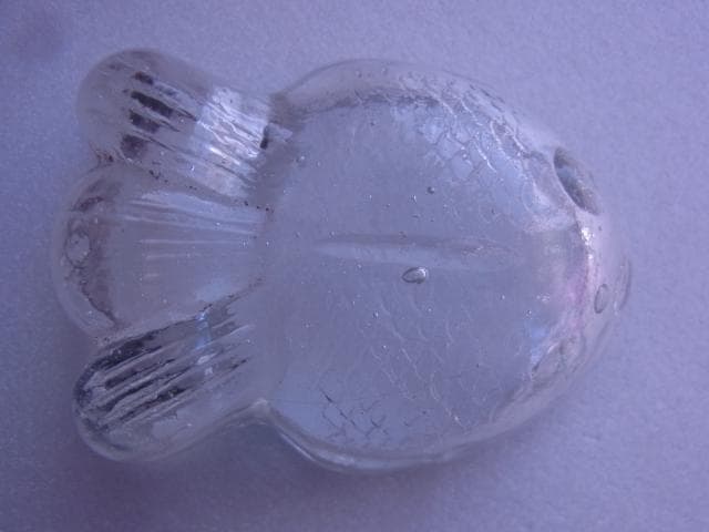 戦前 金魚型 ガラス ぺろぺろ とろとろ 古い菓子型 昭和初期 大正 型