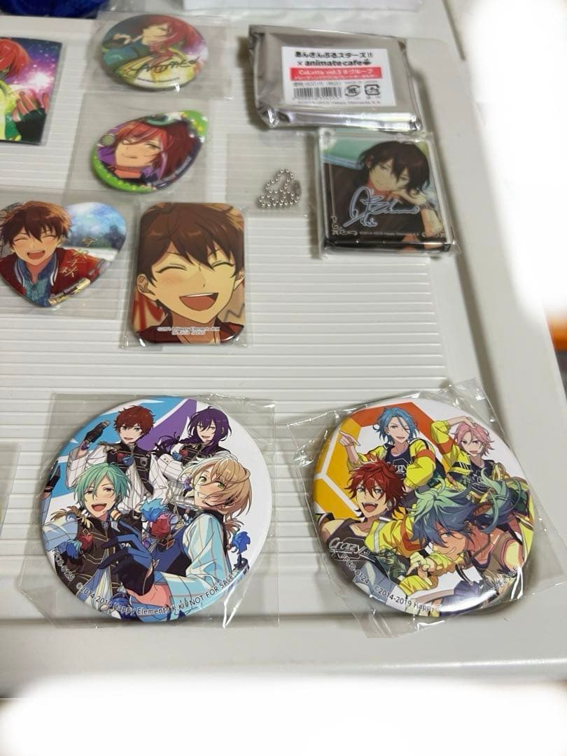 あんさんぶるスターズ！！ 缶バッチ、朔間零、逆先夏目、たかみねペットボトルカバー