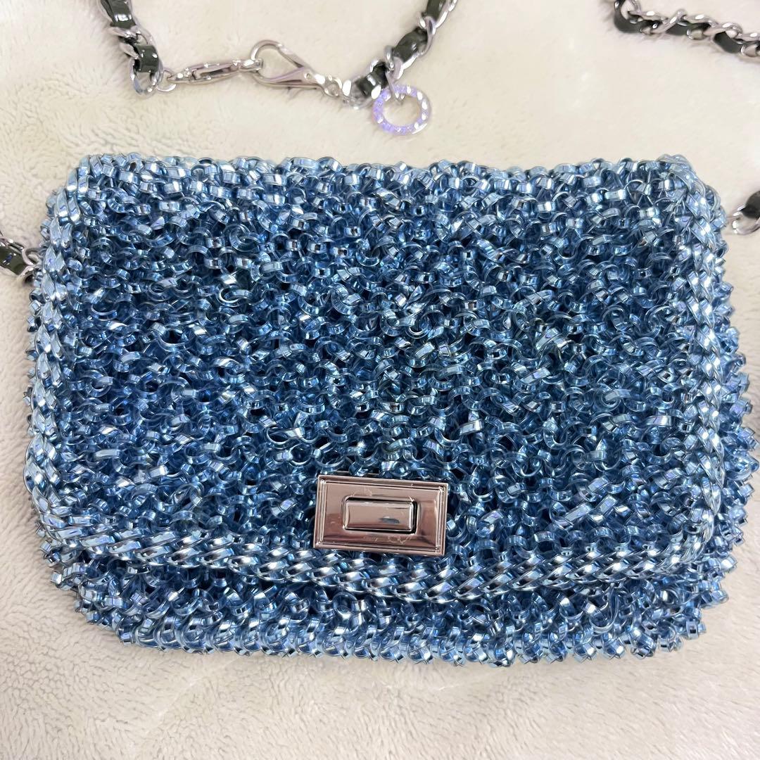 ANTEPRIMA アンテプリマ　ルッケット　ルケット　ブルー　ワイヤーバッグ