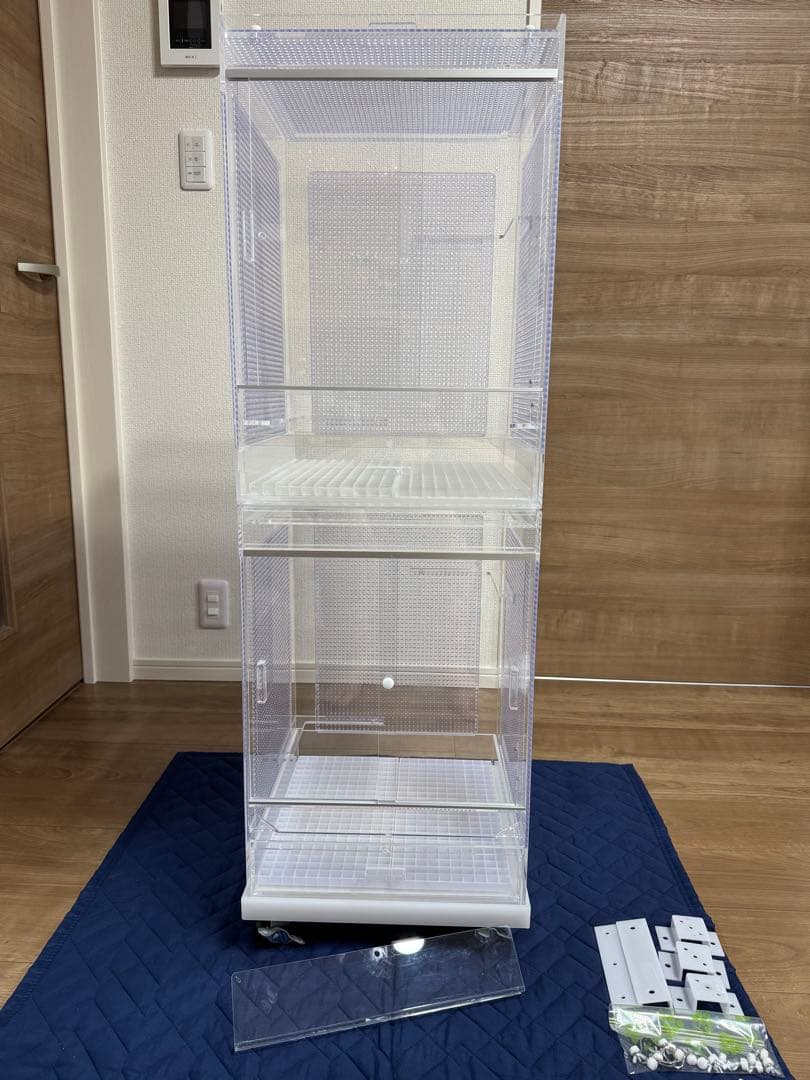 アクリルケージ⭐︎フクロモモンガ 暖房三角屋根セット 2WAY アクリル