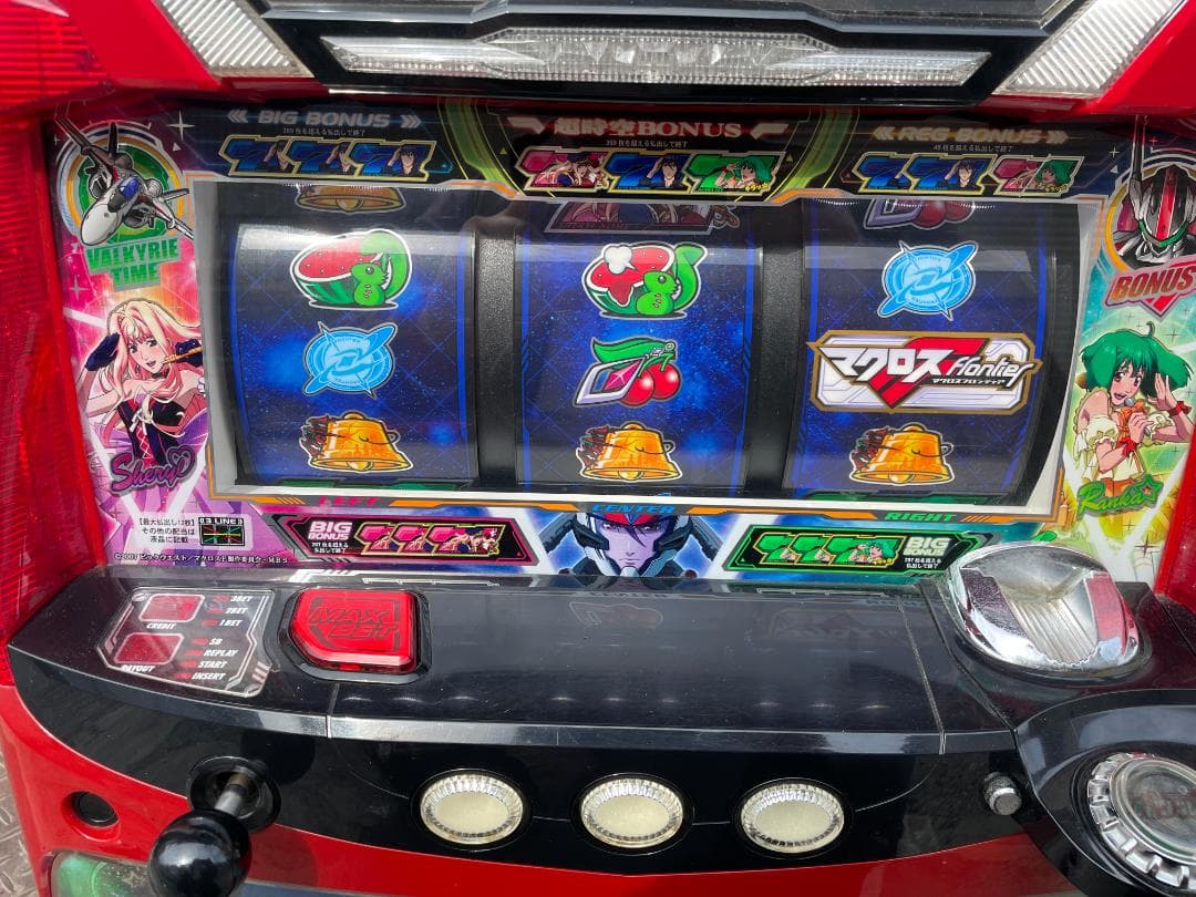 ☆ パチスロ 実機 初代 マクロス F フロンティア コイン不要 ドア設定