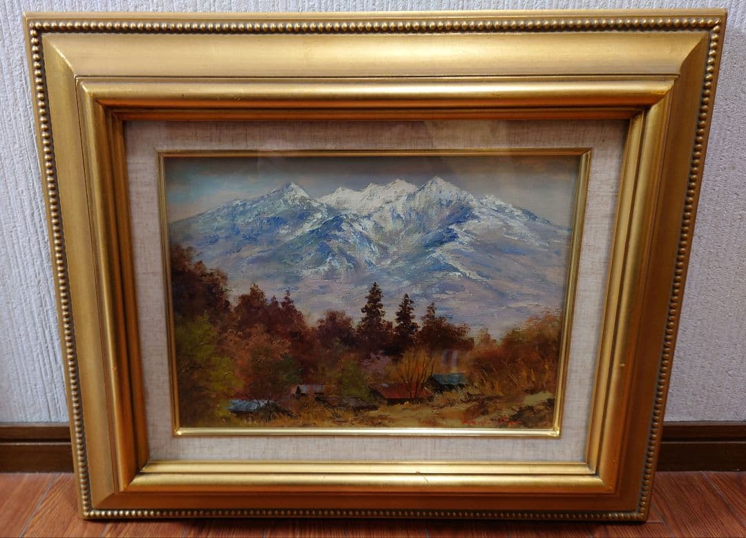武井 清 「晩秋八ヶ岳山麓」真筆 絵画 油絵 油彩 - メルカリ
