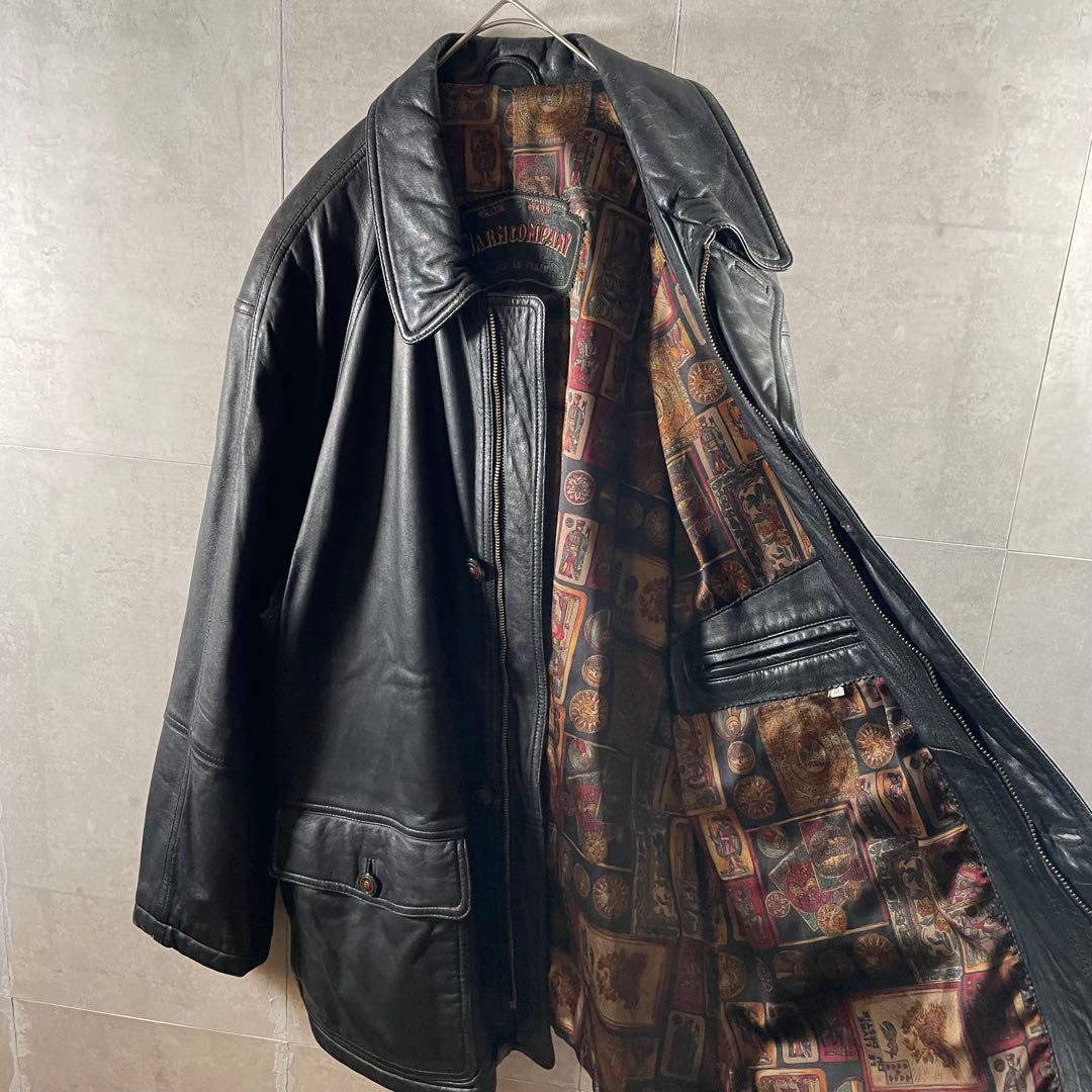 90s vintage レザー カーコート カバーオール 菅田将暉 - メルカリ