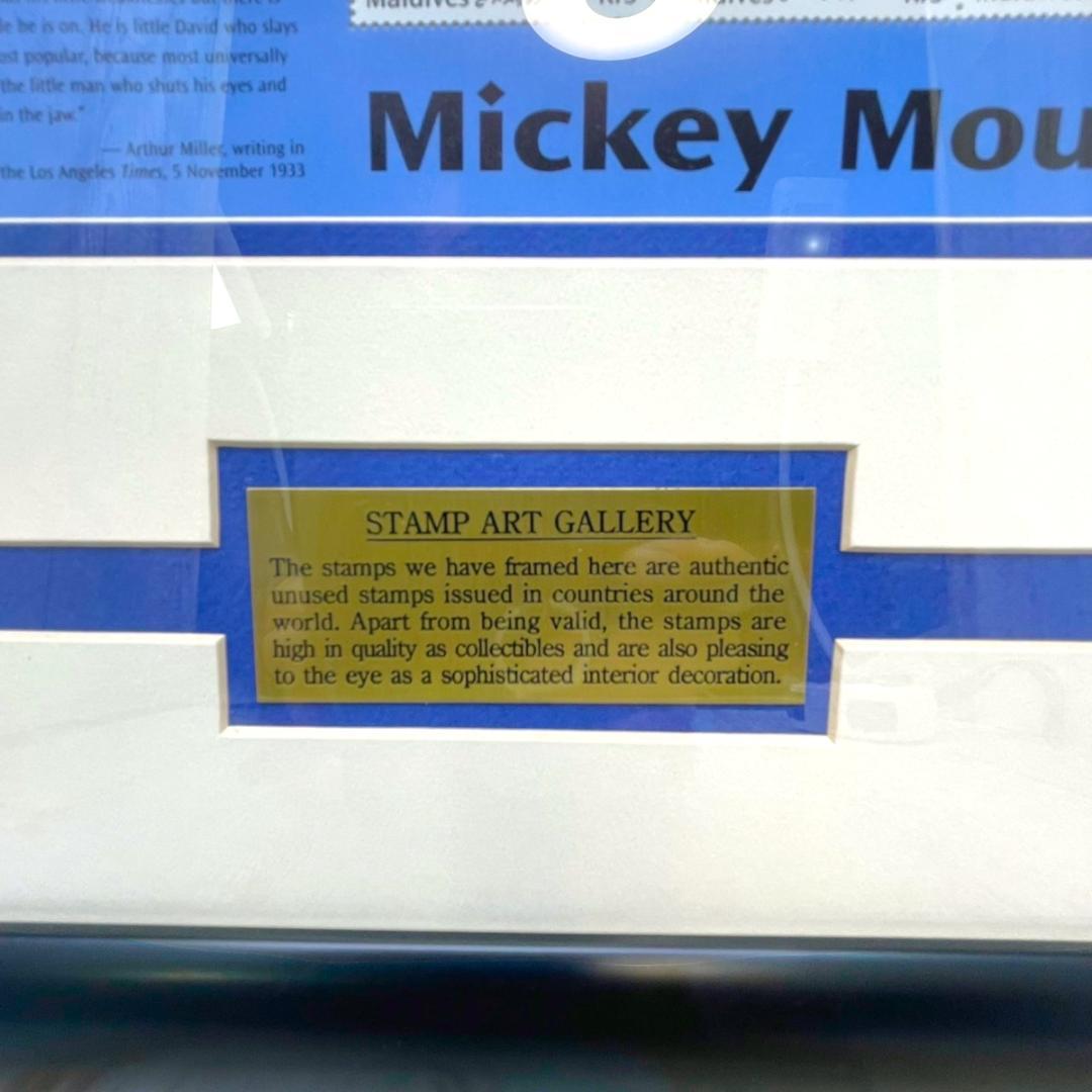世界限定150枚 レア☆ミッキーマウス 額縁☆スタンプアートギャラリー