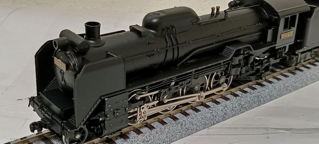 HOゲージ 天賞堂アダチ D51蒸気機関車、カンモーター、メンテナンス済
