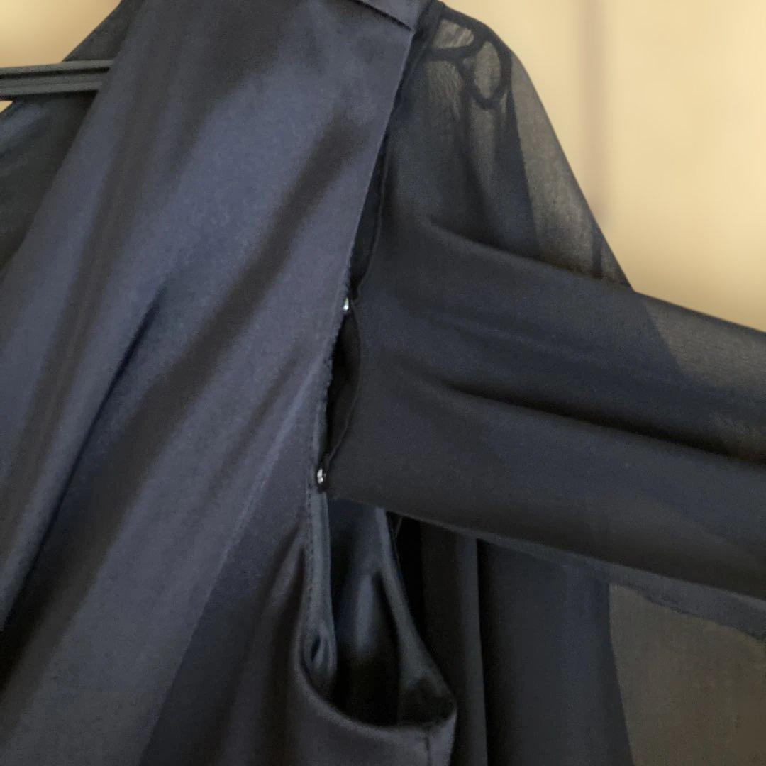 結婚式　演奏会　黒ロングドレス Lサイズ