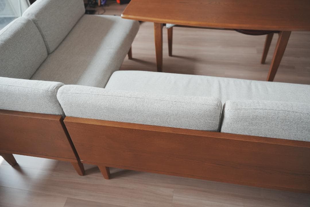 【美品】unico WICK ダイニング　ベンチ　ソファ【直接引き取り】