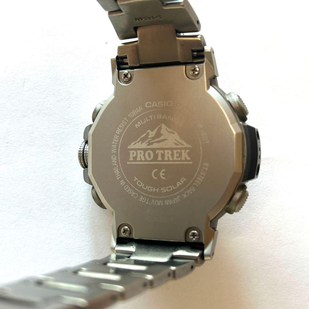 CASIO PRO TREK 電波ソーラー 腕時計 チタン マルチバンド6