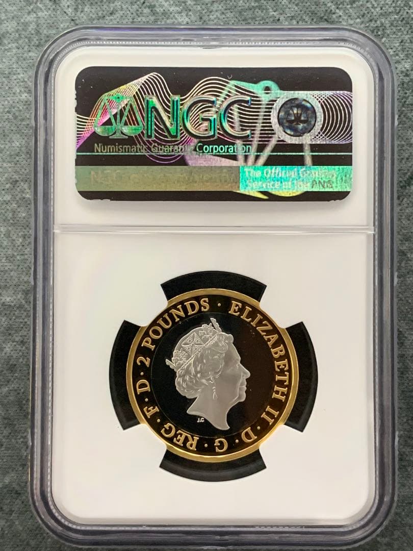 2020 メイフラワー号航海400周年 2ポンド銀貨 PF70 UCFR 0 イギリス 2