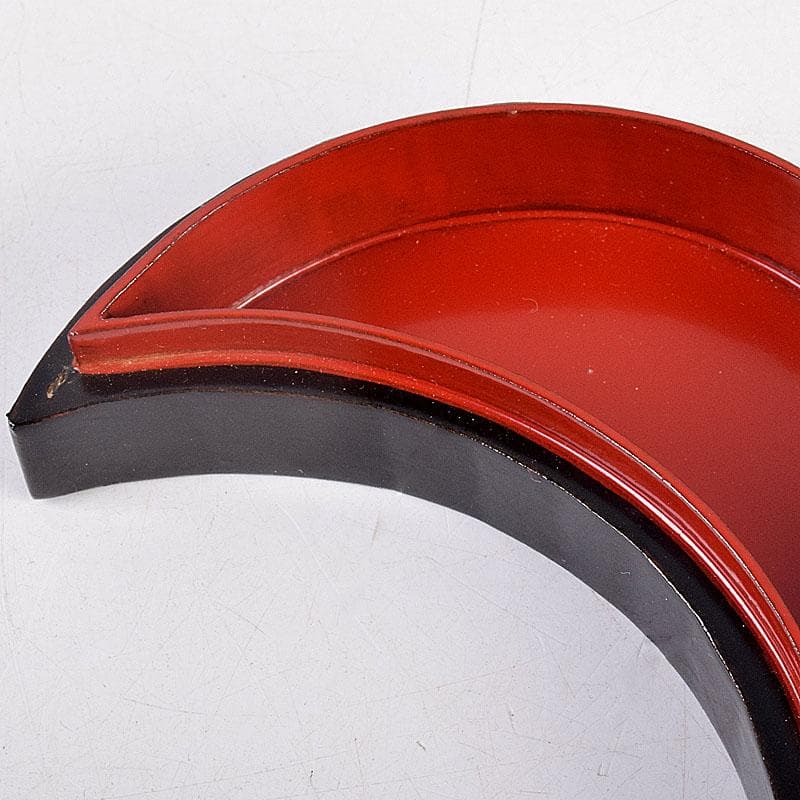 茶道具　道場宗廣作　黒一関塗　惺斉好　青海波壷々　月香合　共箱　Z　8551