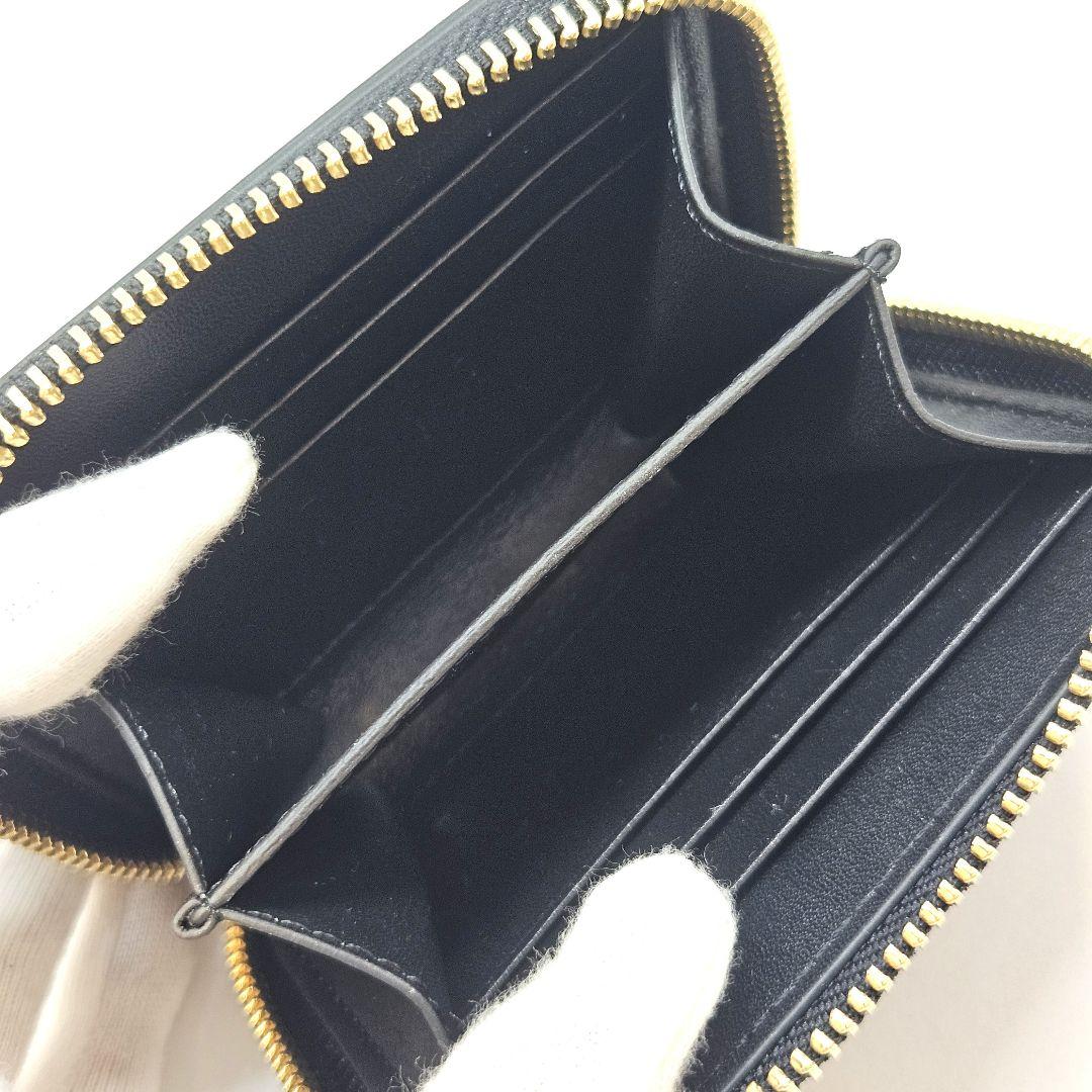 CELINE セリーヌ コンパクトジップウォレット トリオンフ 黒 小銭入れ