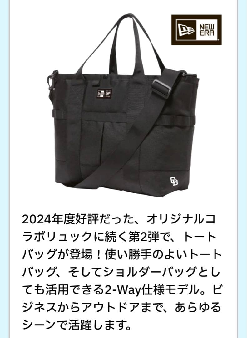 中日ドラゴンズDragonsXNEW ERA トートバッグ エグゼクティブ会員 中日