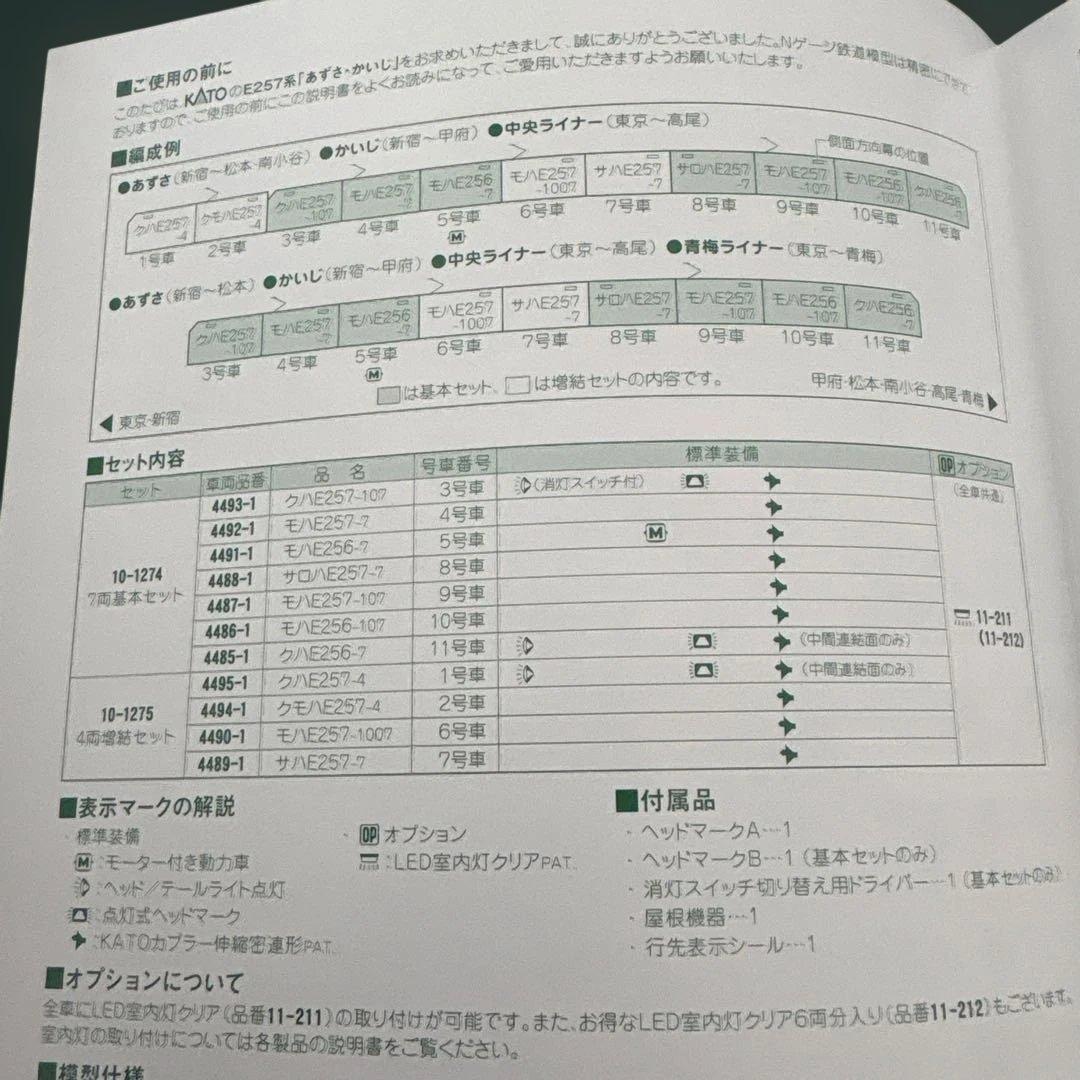 【編成違い】10-1274 E257系「あずさ・かいじ」7両基本セット②