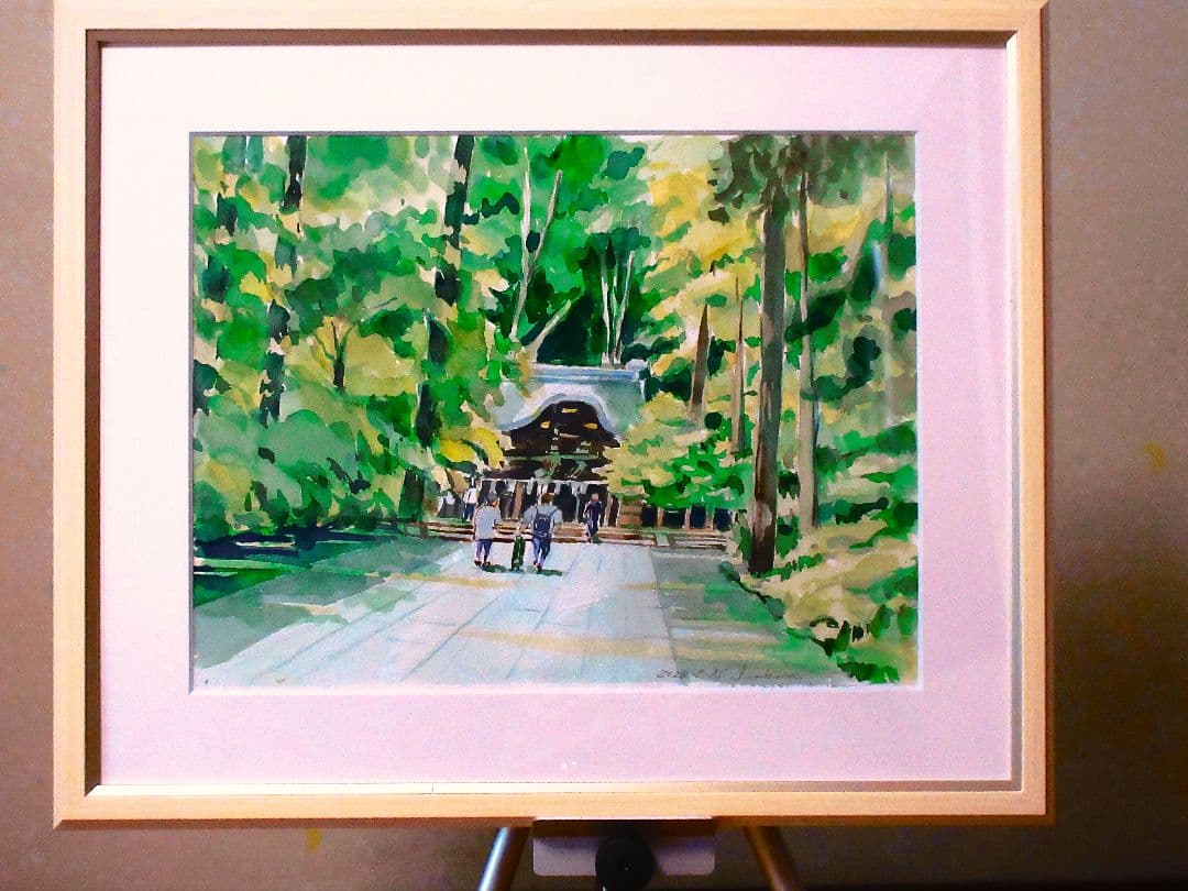 鎌倉八幡宮境内(額装済み)