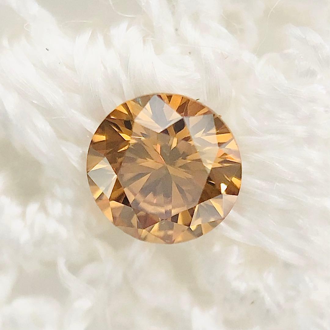 アクセサリー 0.162ct F.D.Brownish Yellow Orange SI-2