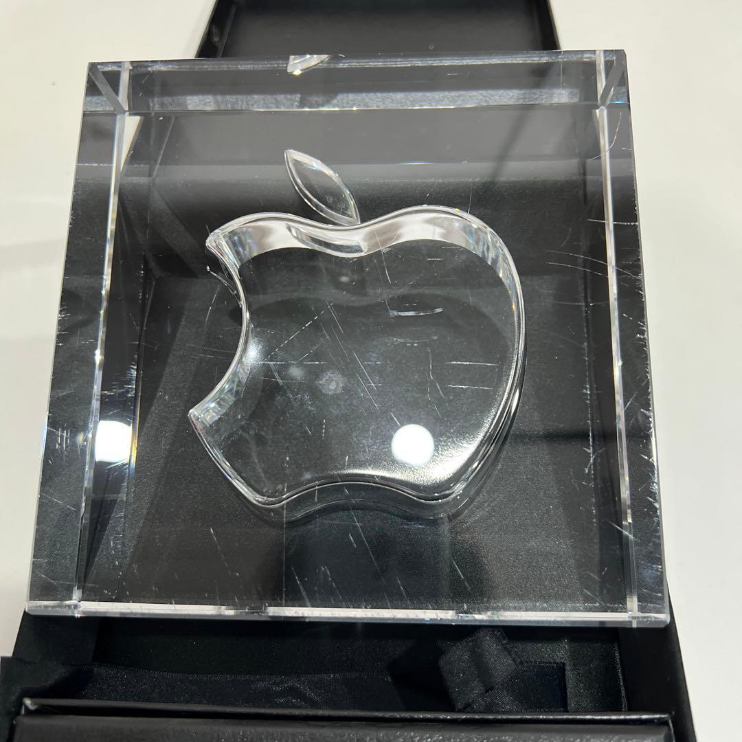 非売品 Apple 20周年記念 HOYA製クリスタルガラス 置物 オーナメント