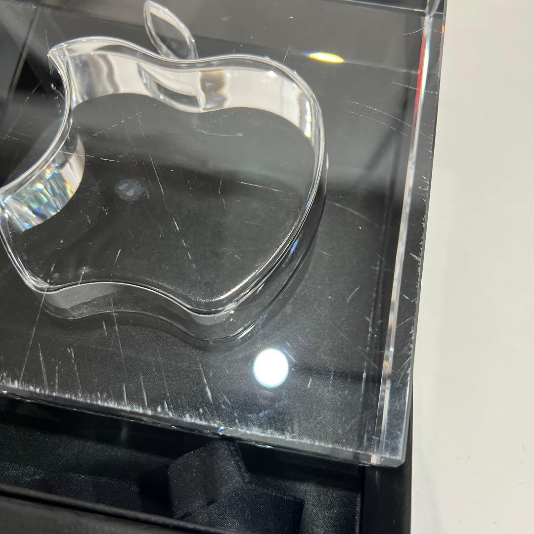 非売品 Apple 20周年記念 HOYA製クリスタルガラス 置物 オーナメント