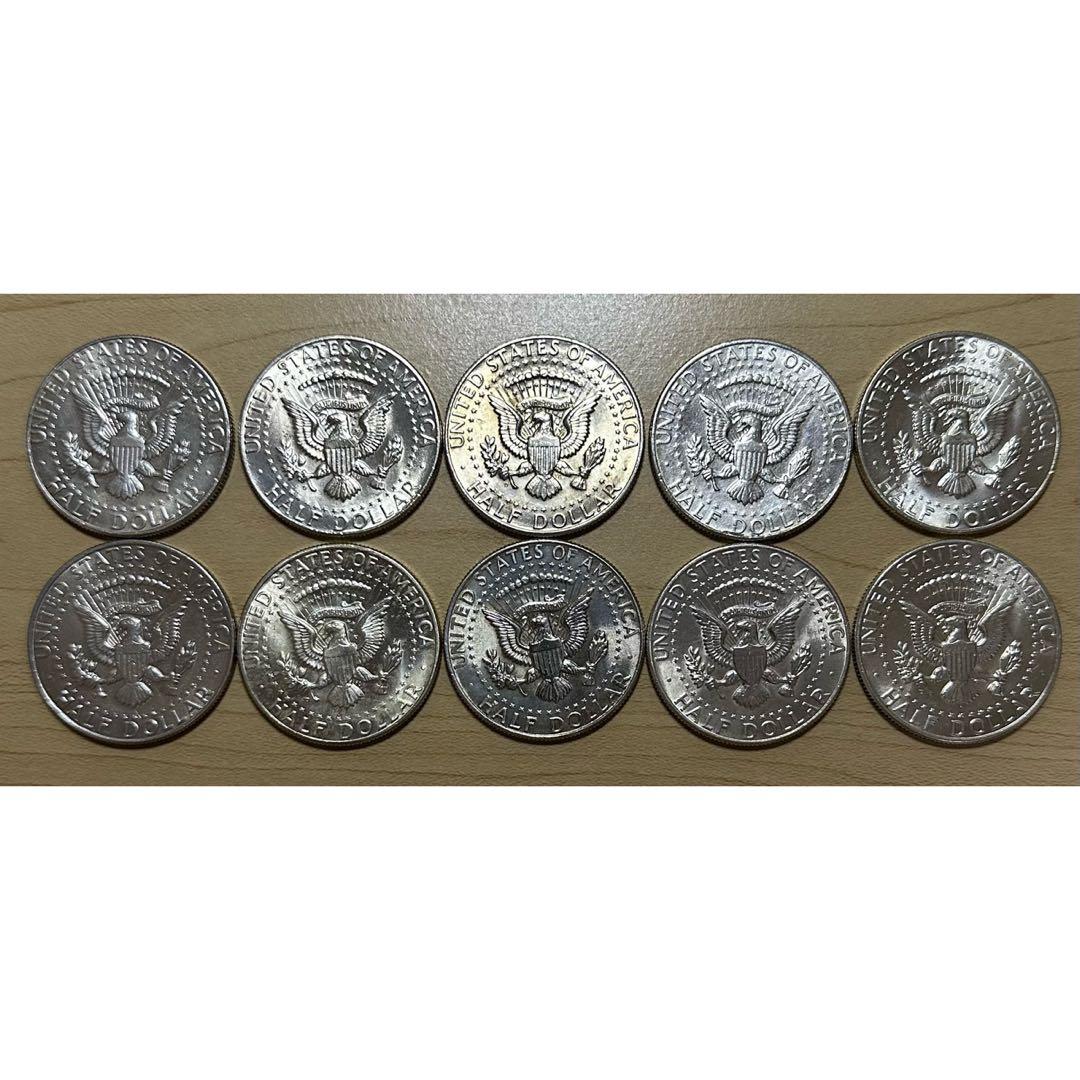 1964年 ケネディ ハーフダラー 10枚 シルバーコイン 銀貨 銀品位90