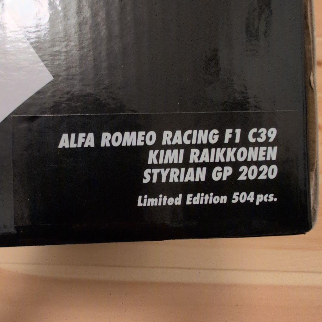 ミニカー MINICHAMPS 1/18 Alfa Romeo Racing F1 C39