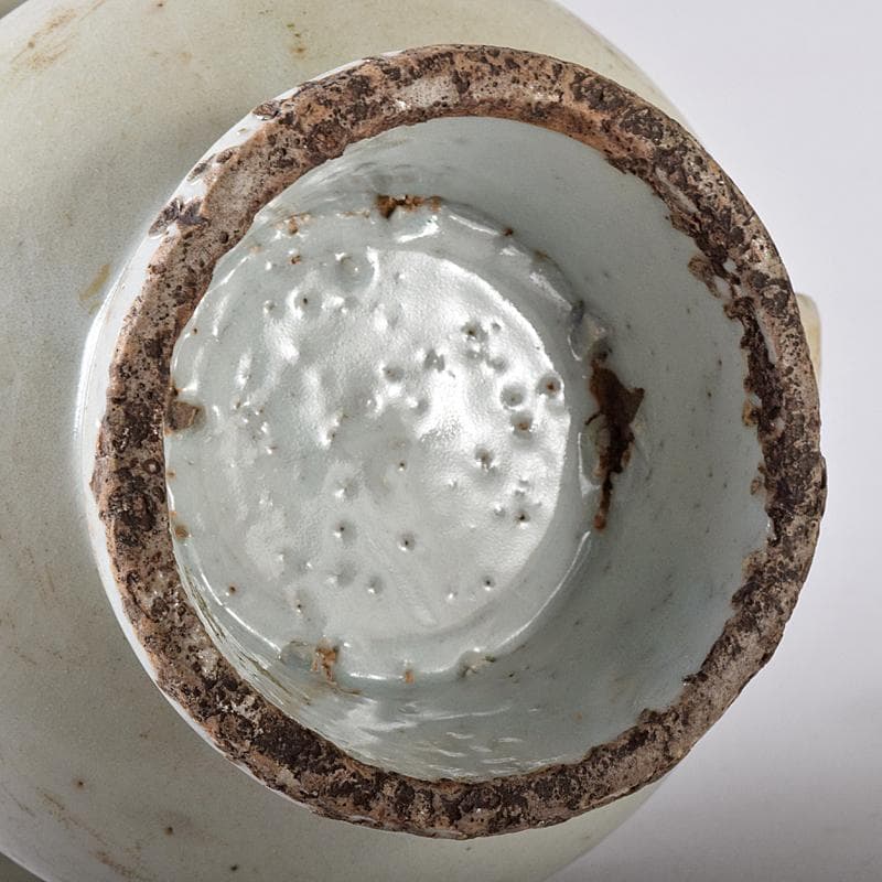 朝鮮美術 李朝 白磁 双耳香炉 唐木蓋付 U R8373 - メルカリ