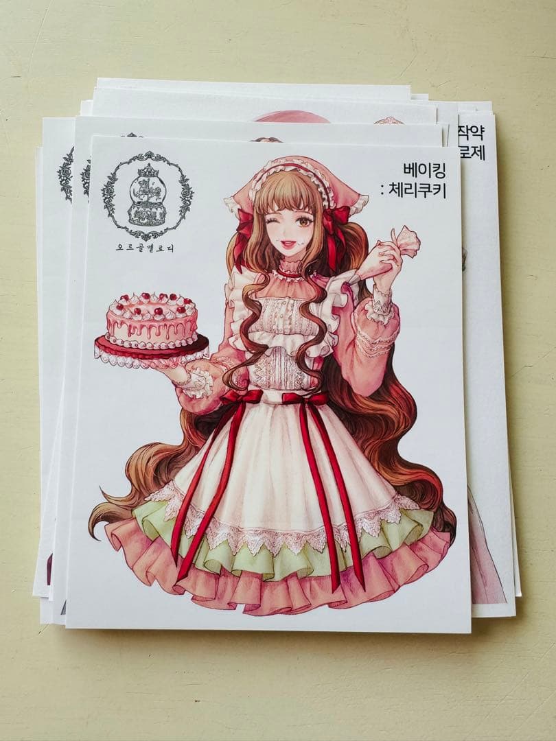 人物ステッカーCream peach様3