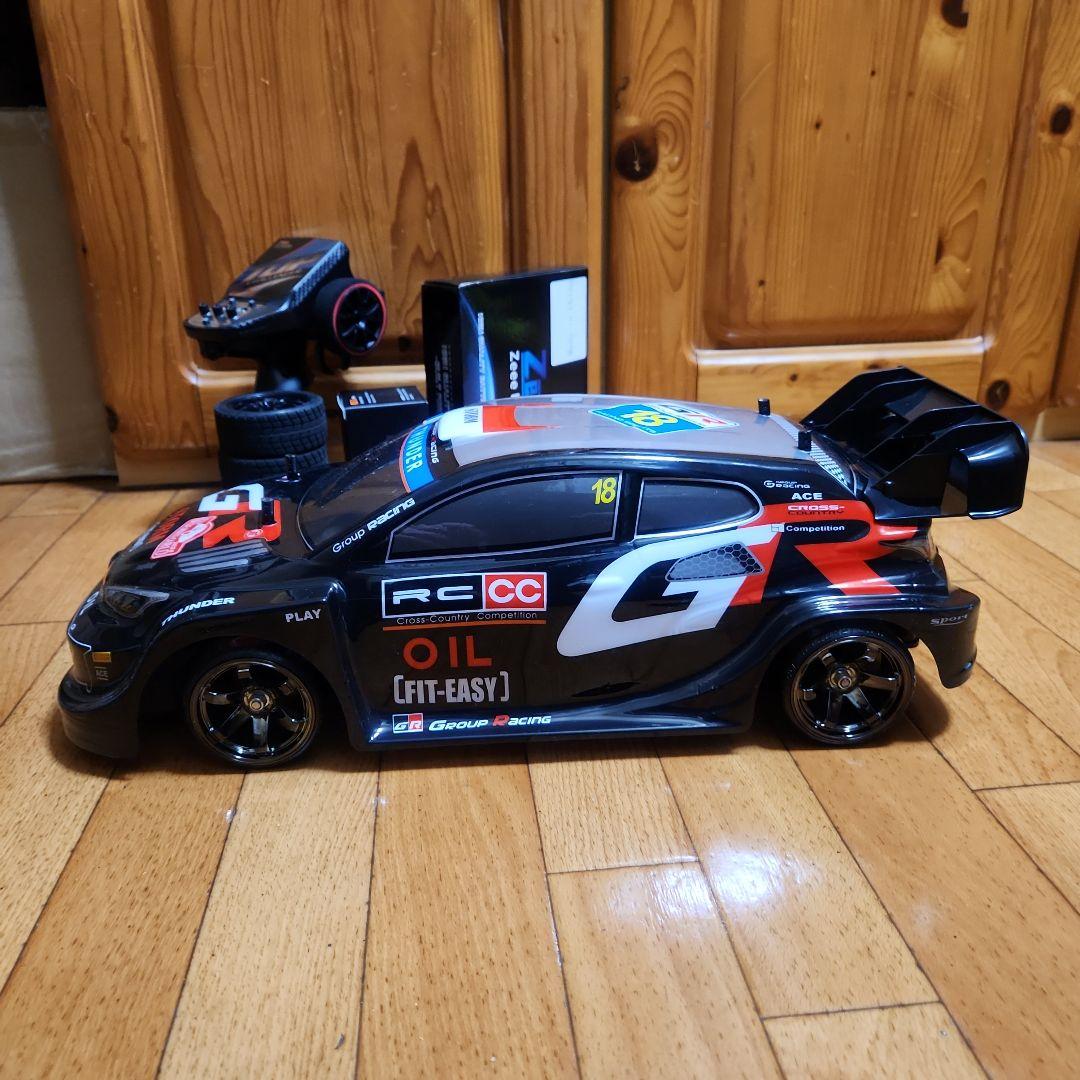 タミヤ ドリフト ラジコン フルセット　TT02 黒　ラリー　ボディ　　tt01