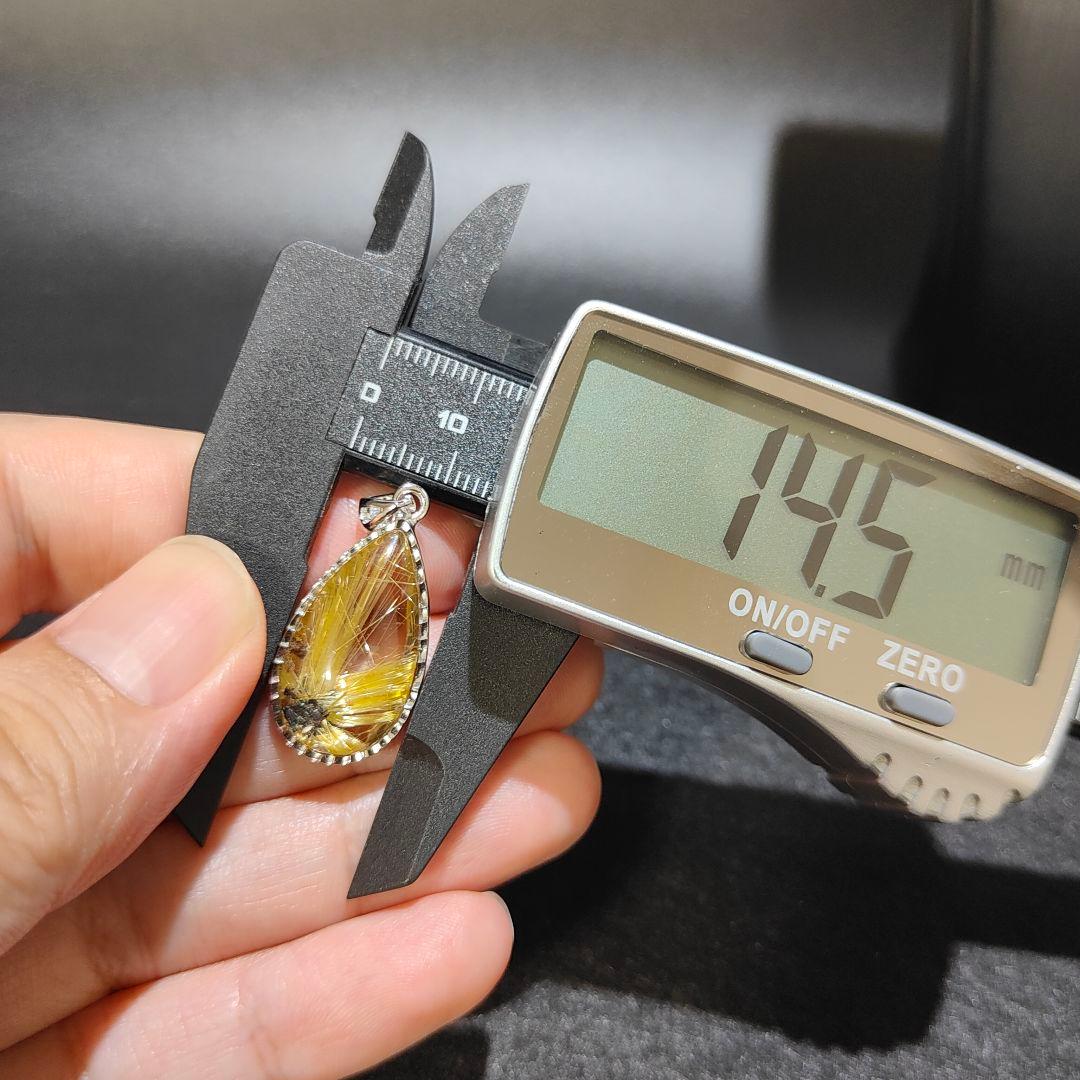 4 ルチルクォーツ 太陽ルチル ルチルクォーツ ペンダント 金運 財運 風水