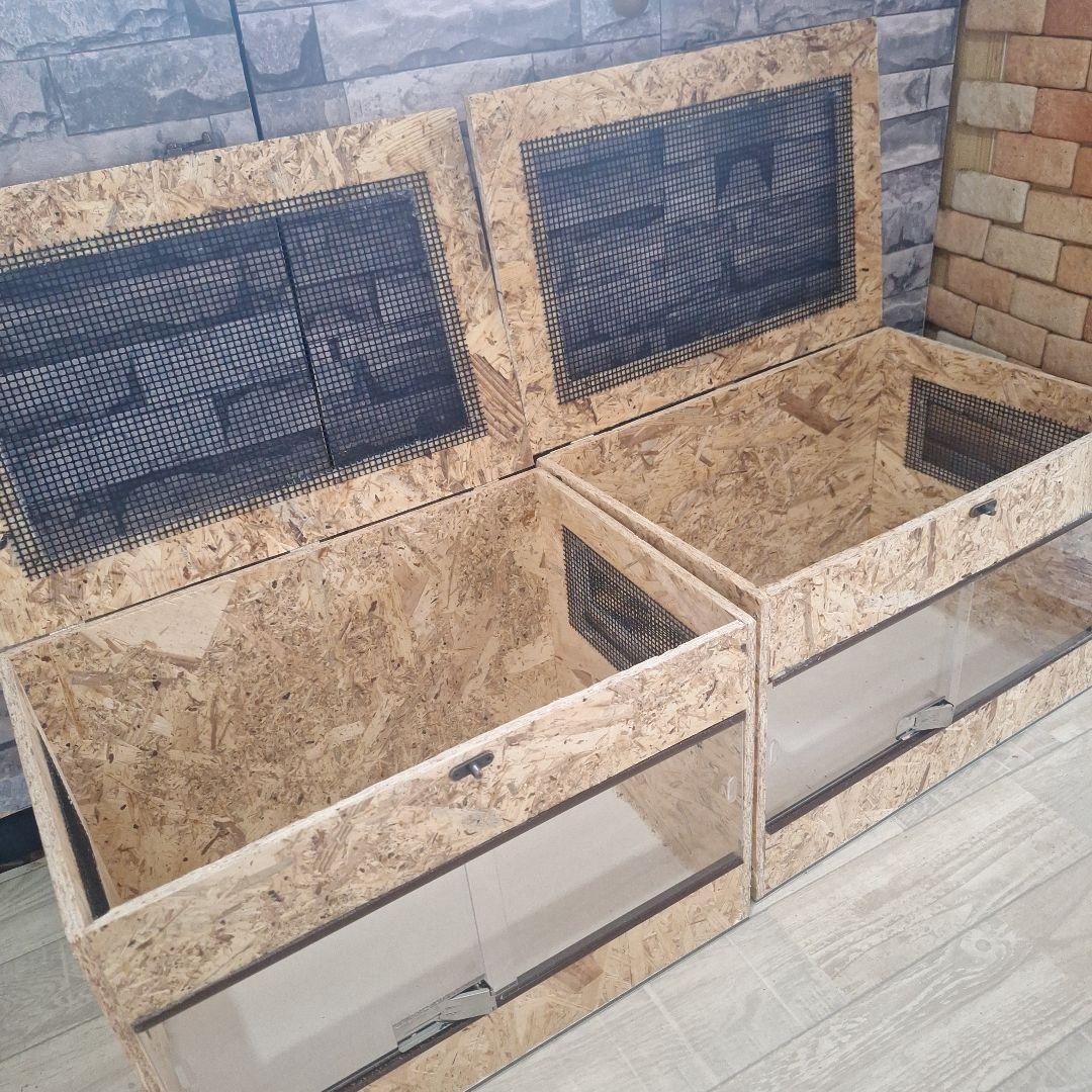 本日まで】コスパ重視！OSB木製ケージ(未使用)2個セット