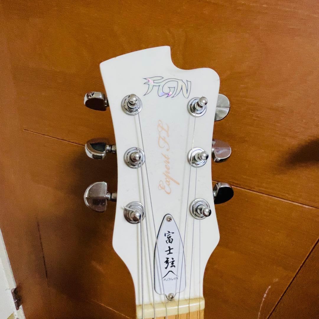 FGN フジゲン EFL-DE レスポール　マット　ホワイト　エレキギター