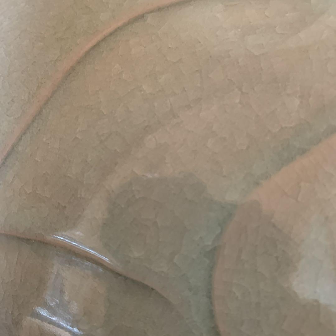 肥後高田焼　青木修の彫紋壷