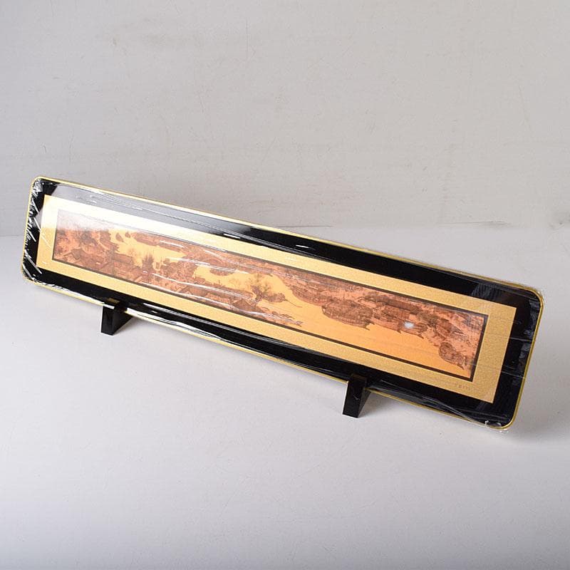 中国　清明上河園　黄金画　足金999　額装　証明書・箱付　7657C