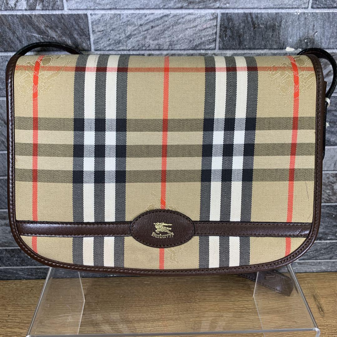 希少 タグ付き　オールド　BURBERRYS　ノバチェック　ショルダーバッグ
