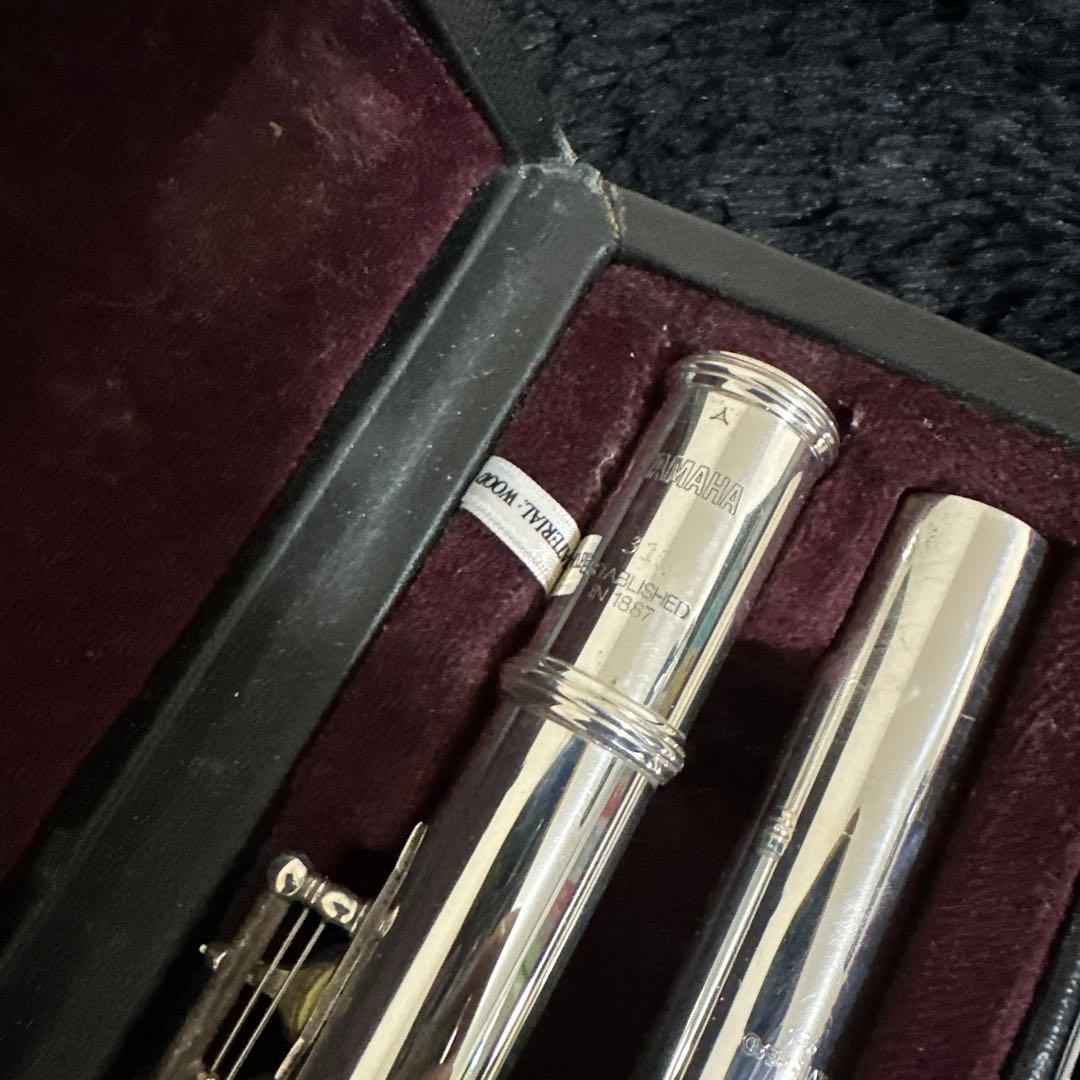 YAMAHA YFL-311 フルート 管楽器 ケース付属 頭部管銀製 シルバー