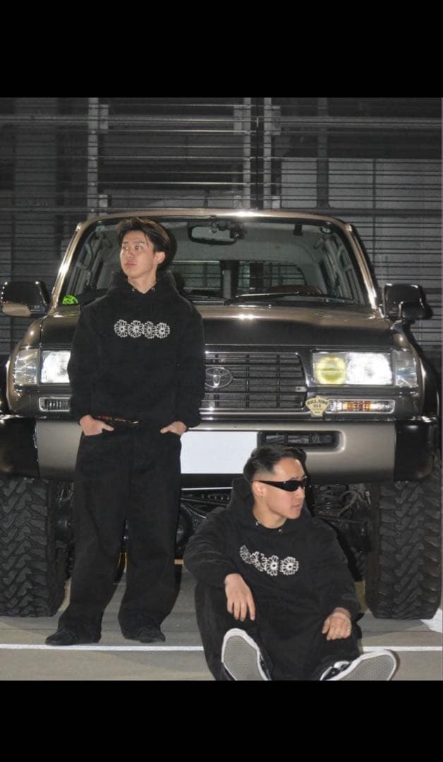 FloraCore 刺繍15oz hoodie